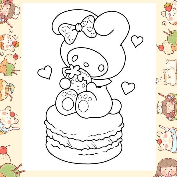 tranh tô màu Melody 32