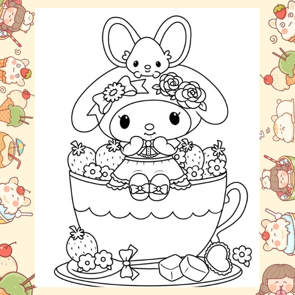 tranh tô màu Melody 33