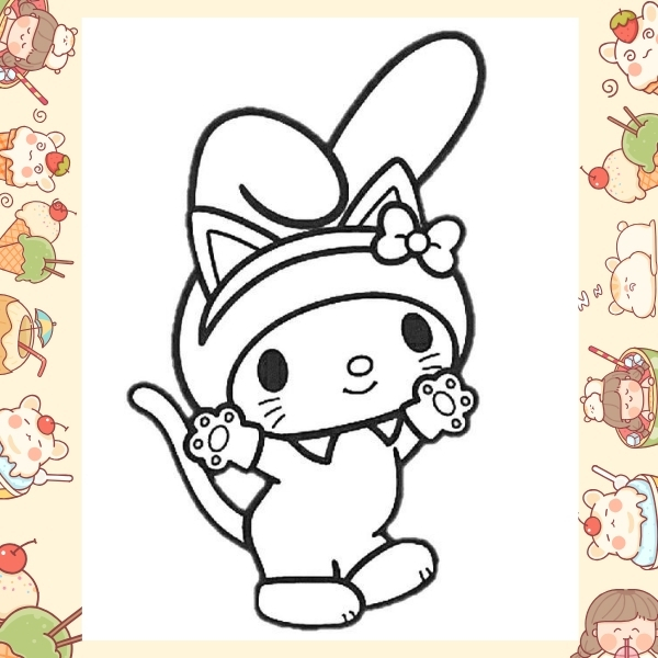 tranh tô màu Melody 34