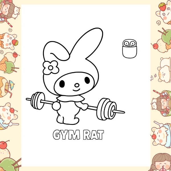 tranh tô màu Melody 36