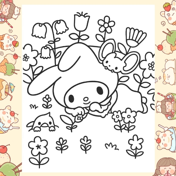 tranh tô màu Melody 37