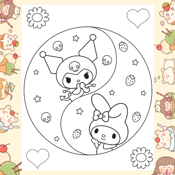 tranh tô màu Melody 38