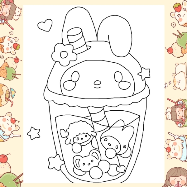 tranh tô màu Melody 39