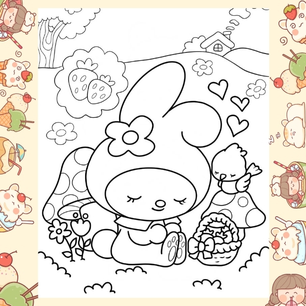 tranh tô màu Melody 40