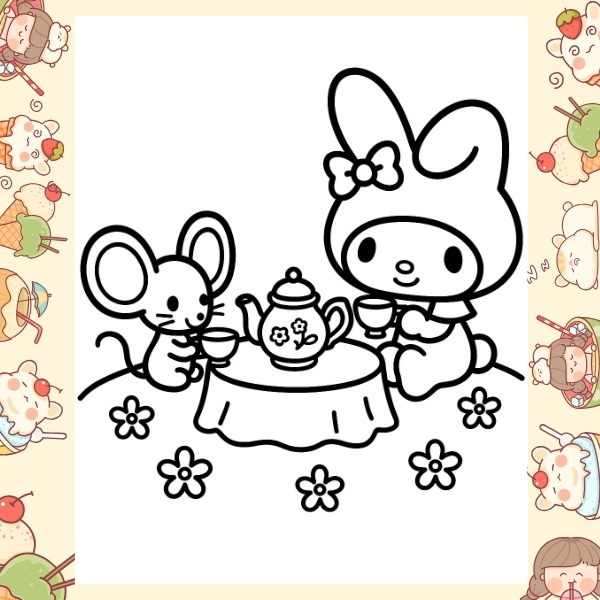 tranh tô màu Melody 42