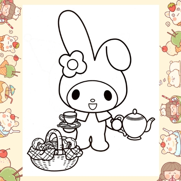 tranh tô màu Melody 43