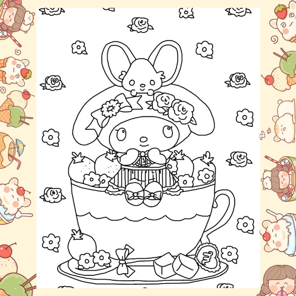 tranh tô màu Melody 46