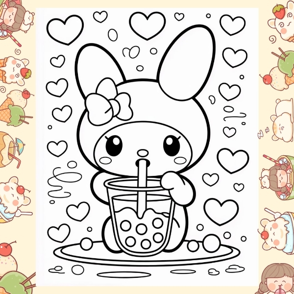 tranh tô màu Melody 47