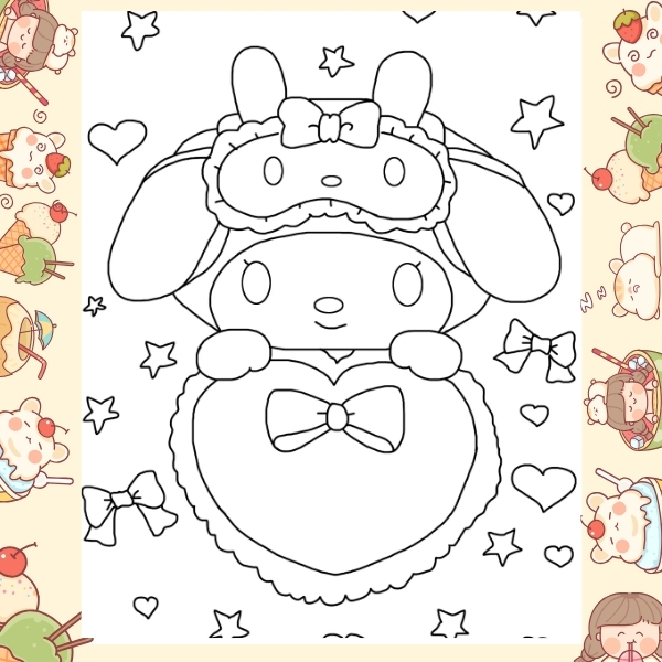 tranh tô màu Melody 48