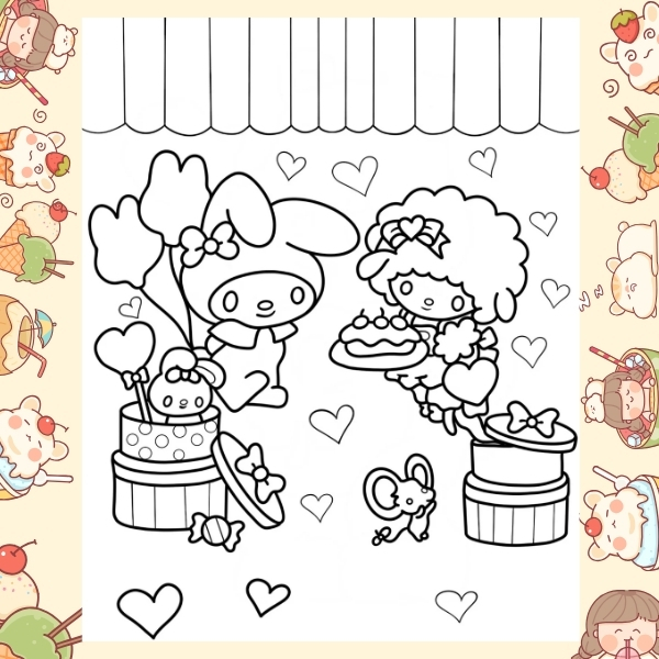 tranh tô màu Melody 49