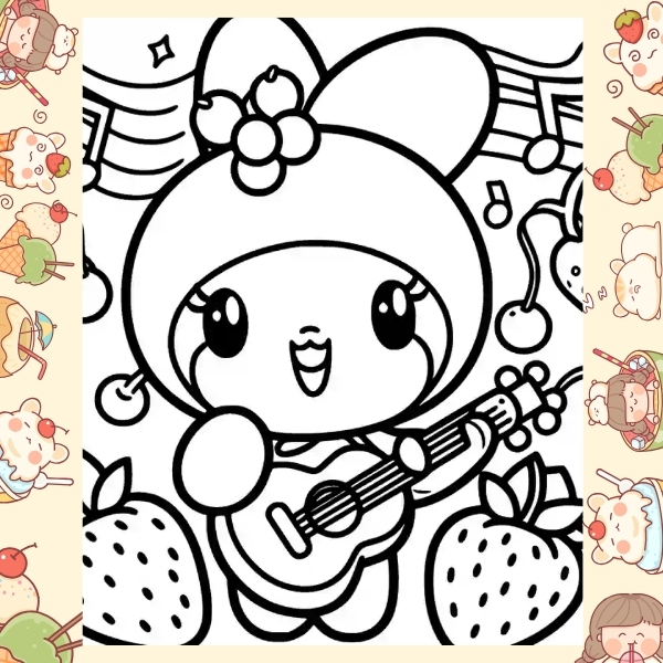 tranh tô màu Melody 50