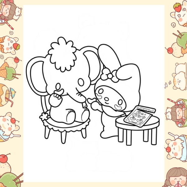 tranh tô màu Melody 52