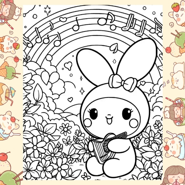 tranh tô màu Melody 53