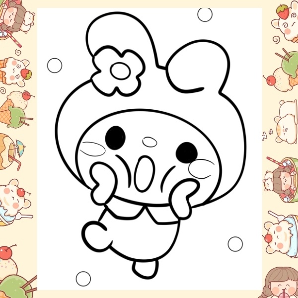 tranh tô màu Melody 54