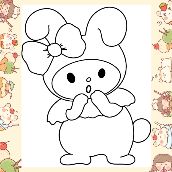 tranh tô màu Melody 56