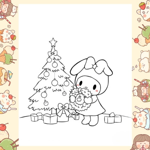 tranh tô màu Melody 58