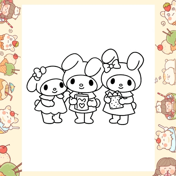 tranh tô màu Melody 60