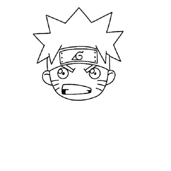 Cách vẽ Chibi Naruto đơn giản nhất 11