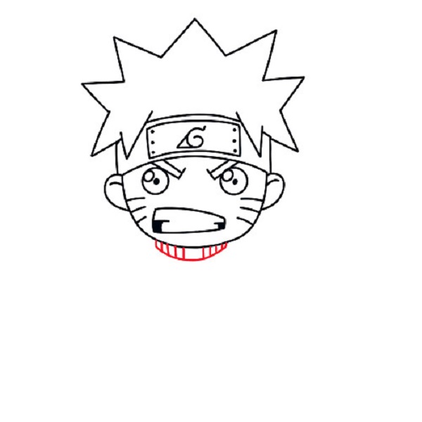 Cách vẽ Chibi Naruto đơn giản nhất 12