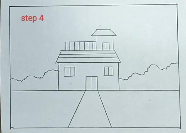 cách vẽ ngôi nhà mơ ước 10