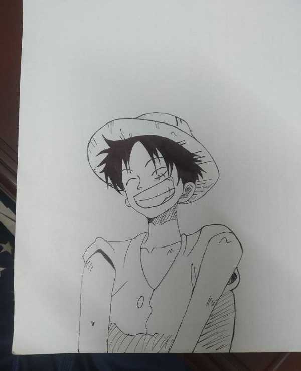 Một số cách vẽ Luffy khác