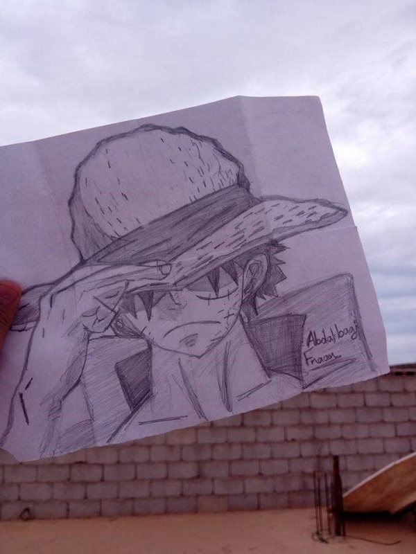 Một số cách vẽ Luffy khác