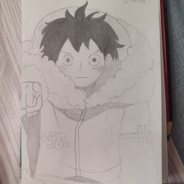 Một số cách vẽ Luffy khác