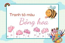 Bộ sưu tập tranh tô màu bông hoa đẹp mê ly giúp bé sáng tạo