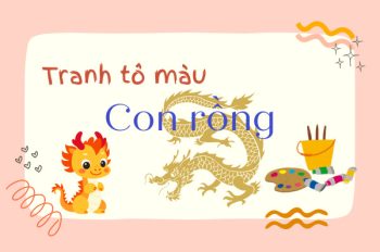 Thỏa sức sáng tạo với bộ tranh tô màu con rồng độc đáo