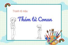 Khám phá thế giới trinh thám ly kỳ với tranh tô màu Conan