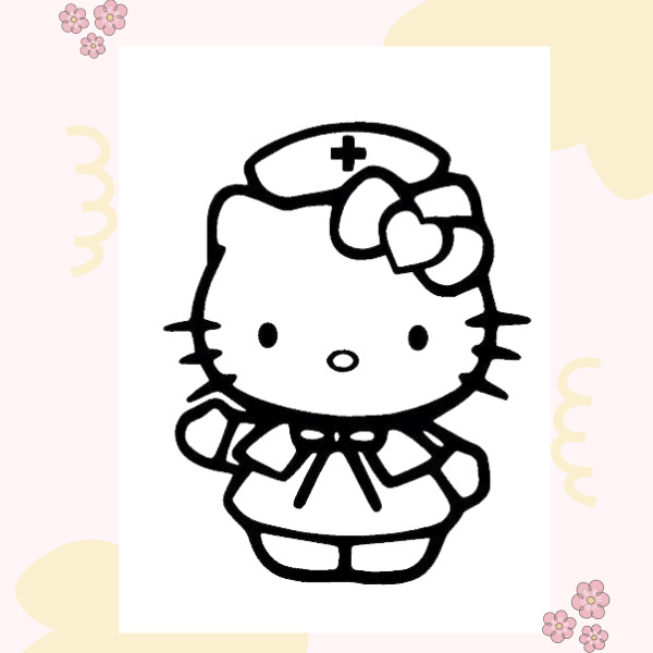 Bộ sưu tập tranh tô màu Hello Kitty