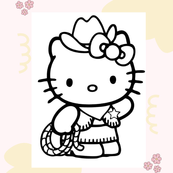 Bộ sưu tập tranh tô màu Hello Kitty