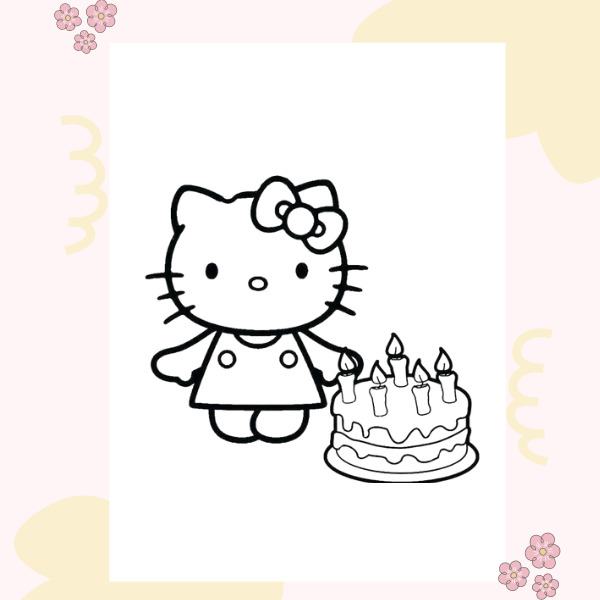 Bộ sưu tập tranh tô màu Hello Kitty