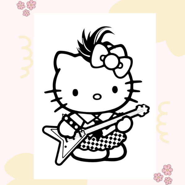 Bộ sưu tập tranh tô màu Hello Kitty