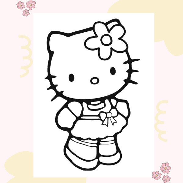 Bộ sưu tập tranh tô màu Hello Kitty