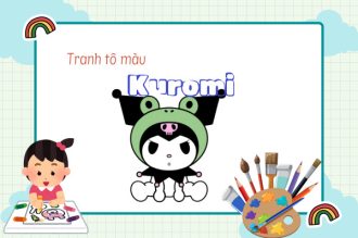 Bộ sưu tập tranh tô màu Kuromi dành riêng cho fan Sanrio