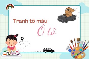 Bộ sưu tập tranh tô màu ô tô – Bé vẽ xe yêu thích của mình