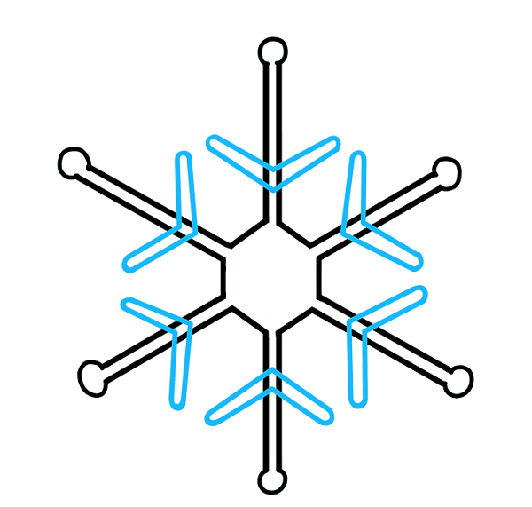 Cách vẽ bông hoa tuyết đẹp mắt chỉ trong vài phút 6