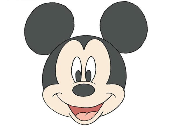 cách vẽ chuột mickey đơn giản​ 5