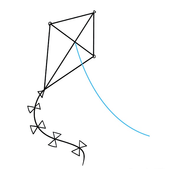 Cách vẽ con diều chỉ trong 5 phút 7