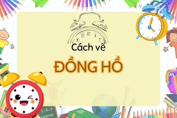 cách vẽ đồng hồ 1