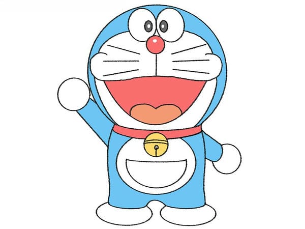 cách vẽ doraemon​ 9