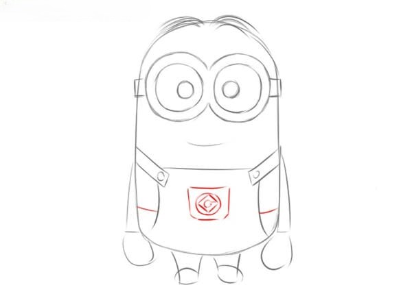 cách vẽ minion​ 7