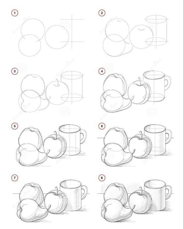 cách vẽ quả lê​ 10