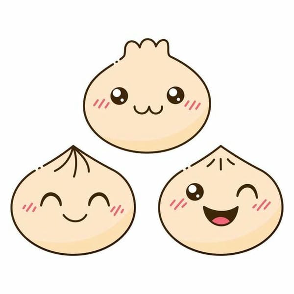 hình vẽ bánh bao cute​ 10