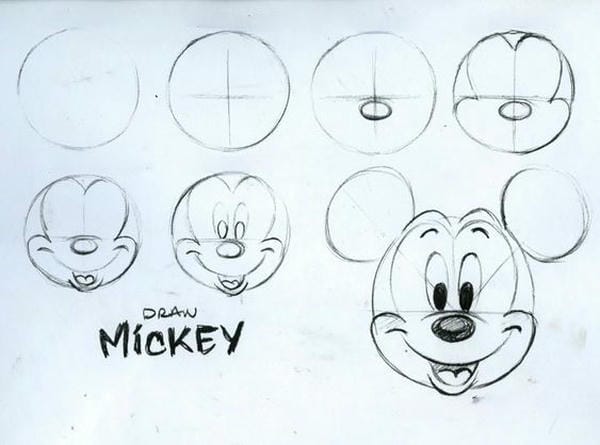 hình vẽ con chuột mickey​ 8