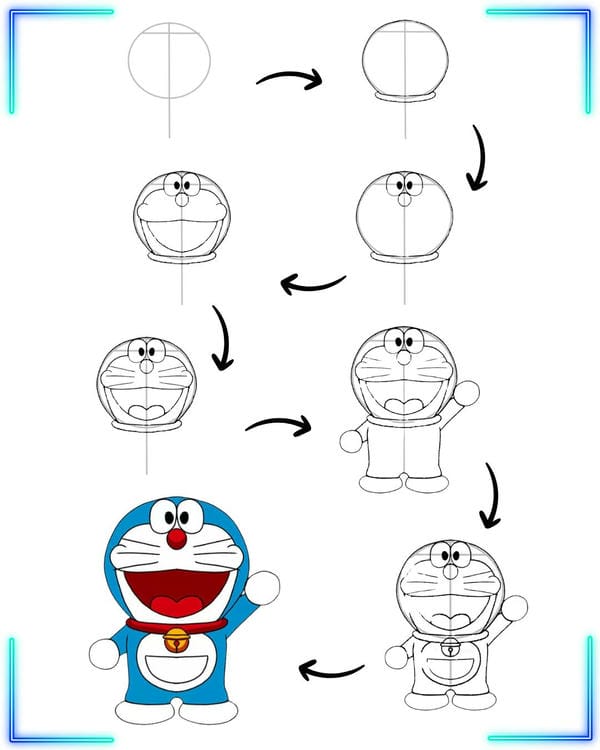 hình vẽ doraemon​ 8