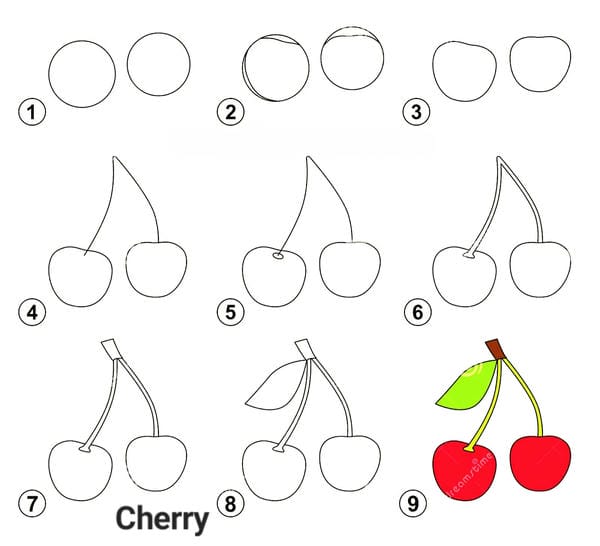 hình vẽ quả cherry 19