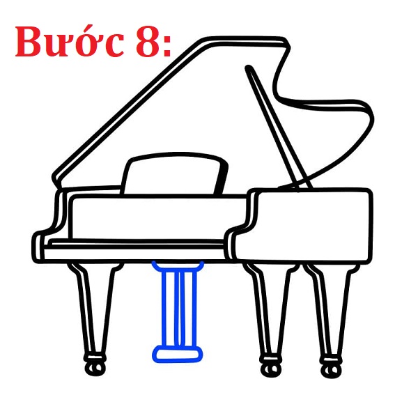 Học cách vẽ đàn piano chỉ với vài nét cơ bản 8