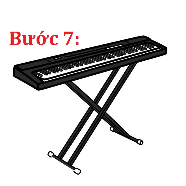 Hướng dẫn cách vẽ đàn piano chi tiết từng bước 7